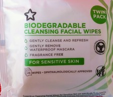 6 x Superdrug🍒MAKEUP EYE REMOVE FACE PADS CLEANSING  SKIN MOISTURISE 6x25Wipes