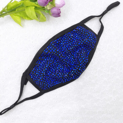 Bella Maschera Facciale Regolabile In Cristallo Nero Lavabile Bling Con Filtro - Italia - Foto 10