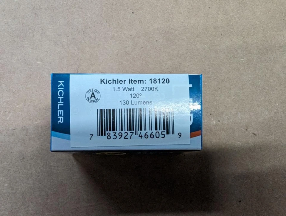 Kichler 18120 • T5 LED Wedge, 130 Lumens,  2700K / 120° [5 PACK] - Image 2 of 2