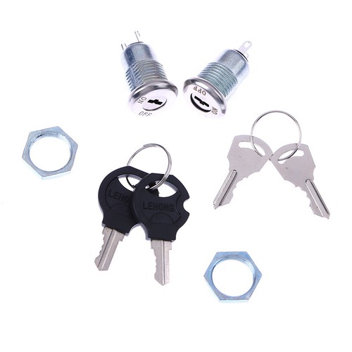 1 Set 12mm Stainless Steel Electronic Key Switch Phone Lock S1203 2PIN 2 Keys - Zdjęcie 8 z 11