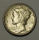 #4 Business Uncirculated++ to MS?? 1936 P Nicer Low Mintage Mercury Dime