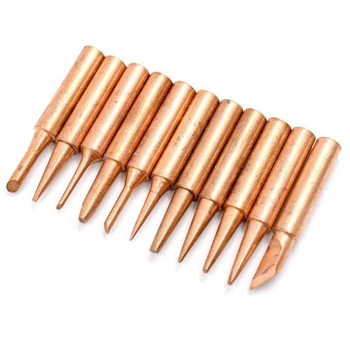 10 PCS 900M-T Soldering Tip Set Pure Copper Electric Iron Head Series Solder - Picture 3 of 5