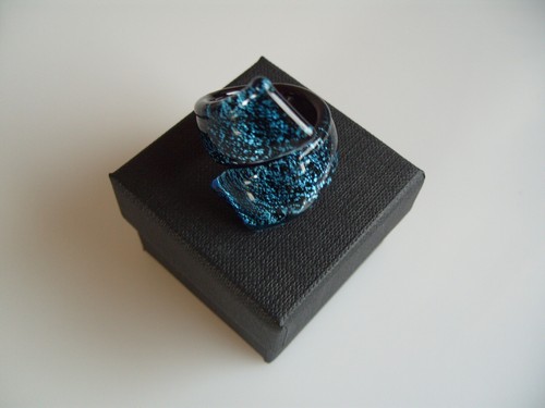 Murano glass Ring original Jewelry UNIQUE Handmade colorful art Ø 20,5 - Picture 6 of 8