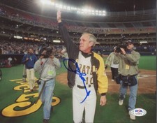 Jim Leyland Signed Pirates 8x10 Photo PSA COA