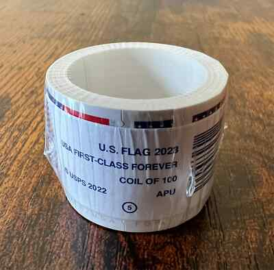 #ad 3 Rolls of Freedom US Flags 2023 New Sealed 100 x 3 Coils Not Used Unopened $89.99