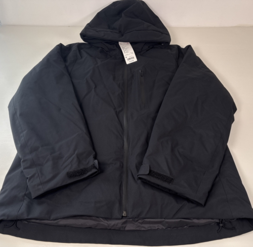 Uniqlo Hybrid Down Puffer Parka Jacket Women's Black Size Medium