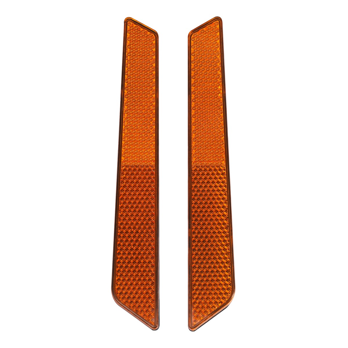 Saddlebag Latch Cover Reflector Orange Fit For Harley