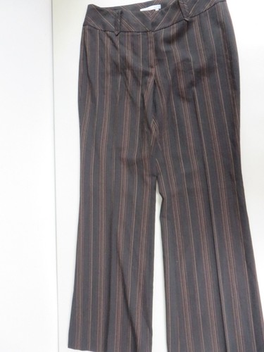 Classiques entier Polyester blend Flat Pockets Wide leg Dark brown stripe 12