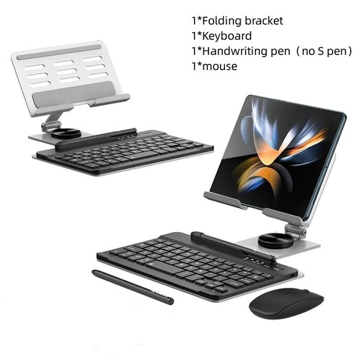 For Samsung Galaxy Z Fold 4/Fold 3 Bluetooth keyboard/rotating keyboard stand - Picture 12 of 14