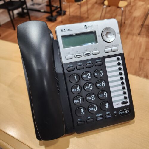 AT&T ML17929 Black Speakerphone Caller ID Conference Two Line Corded Telephone - Bild 1 von 3
