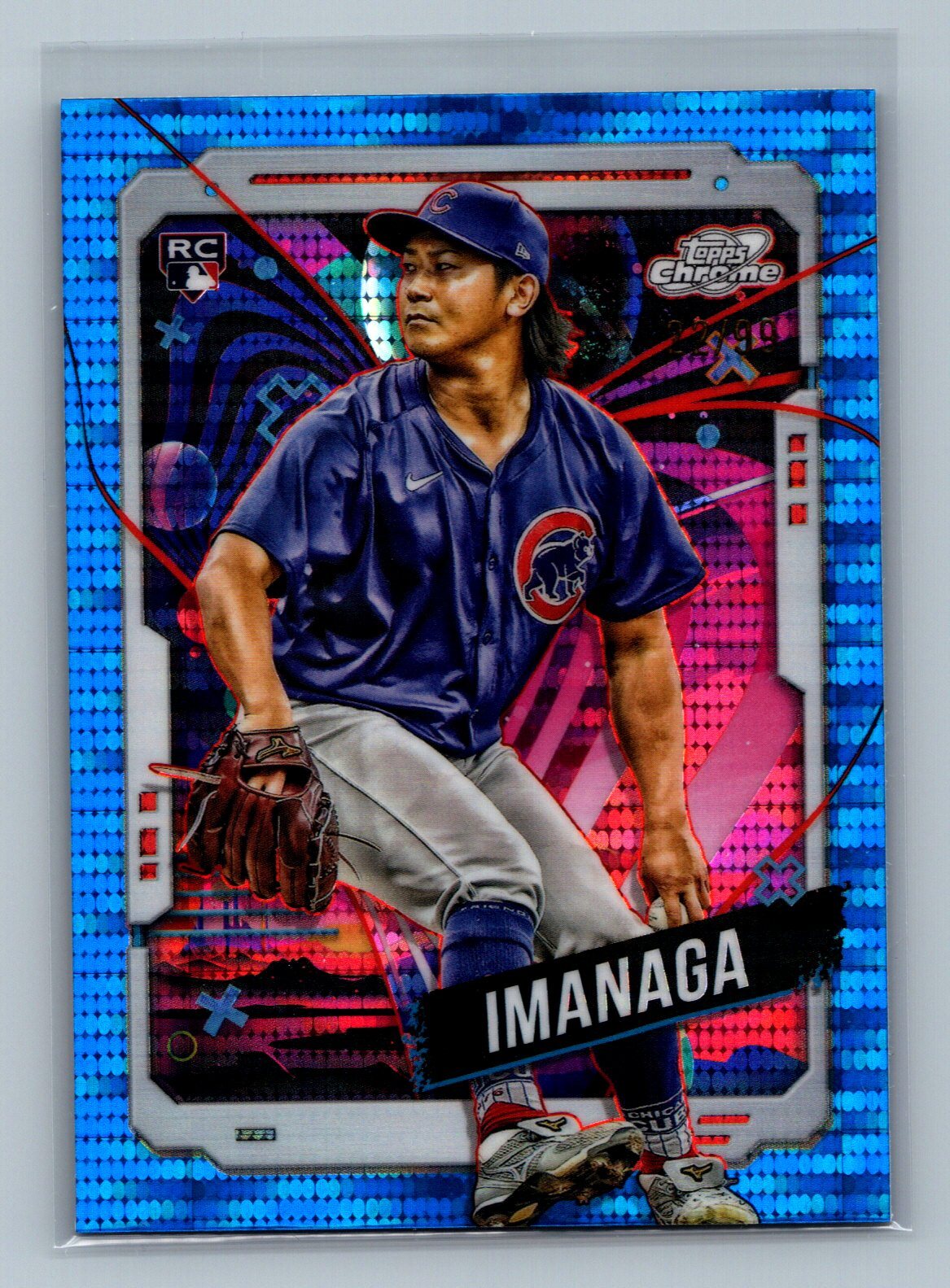 2024 Topps Chrome Cosmic #199 Shota Imanaga Blue Moon Refractor Chicago Cubs /99