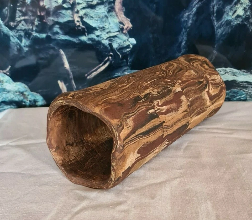 aquanetta Röhre groß dunkel ca. 210x70mm Laichhöhle Tonröhre Krebse Axolotl