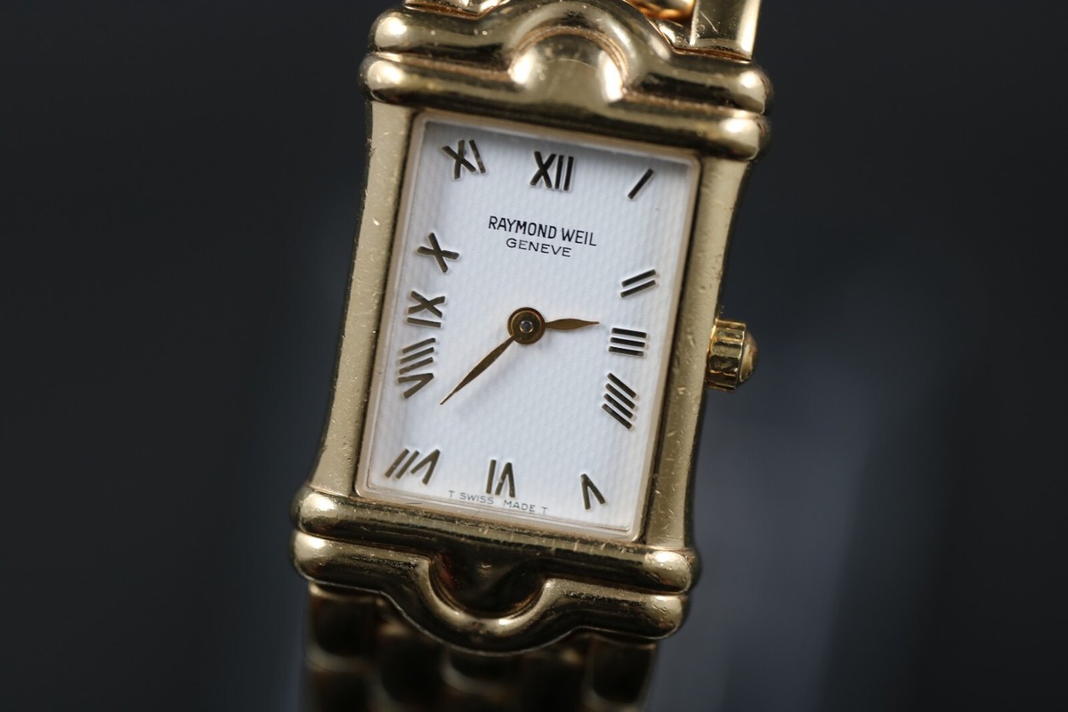 Raymond Weil tank with ref 5857 – 18K YG Electroplated