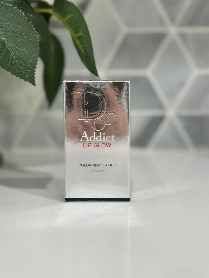 Bálsamo brillo lápiz labial coral Dior Addict Lip Glow Reviver Duo 001 rosa 004  Foto 4 de 4