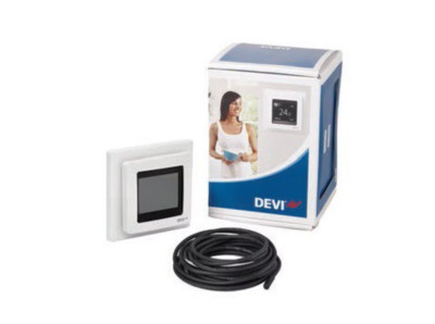 Programmable Thermostat DEVIreg Touch White or Black with Room and Floor Sensor