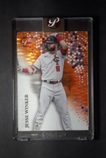 2022 Topps Pristine Encased Jesse Winker 21/25 Orange Refractor Reds