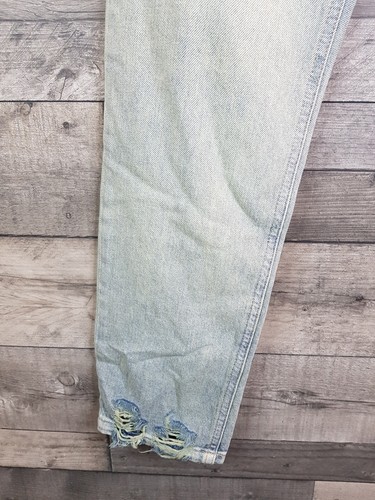 Free People Unknown Legend Jeans 28 UK 10 Blue Wash Mid Rise Slim Distressed - Picture 5 of 12
