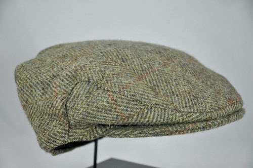 Harris Tweed Flatcap Zeitungsjungenmütze Fischgrät Wolle Herren Gr. M - Bild 2 von 7