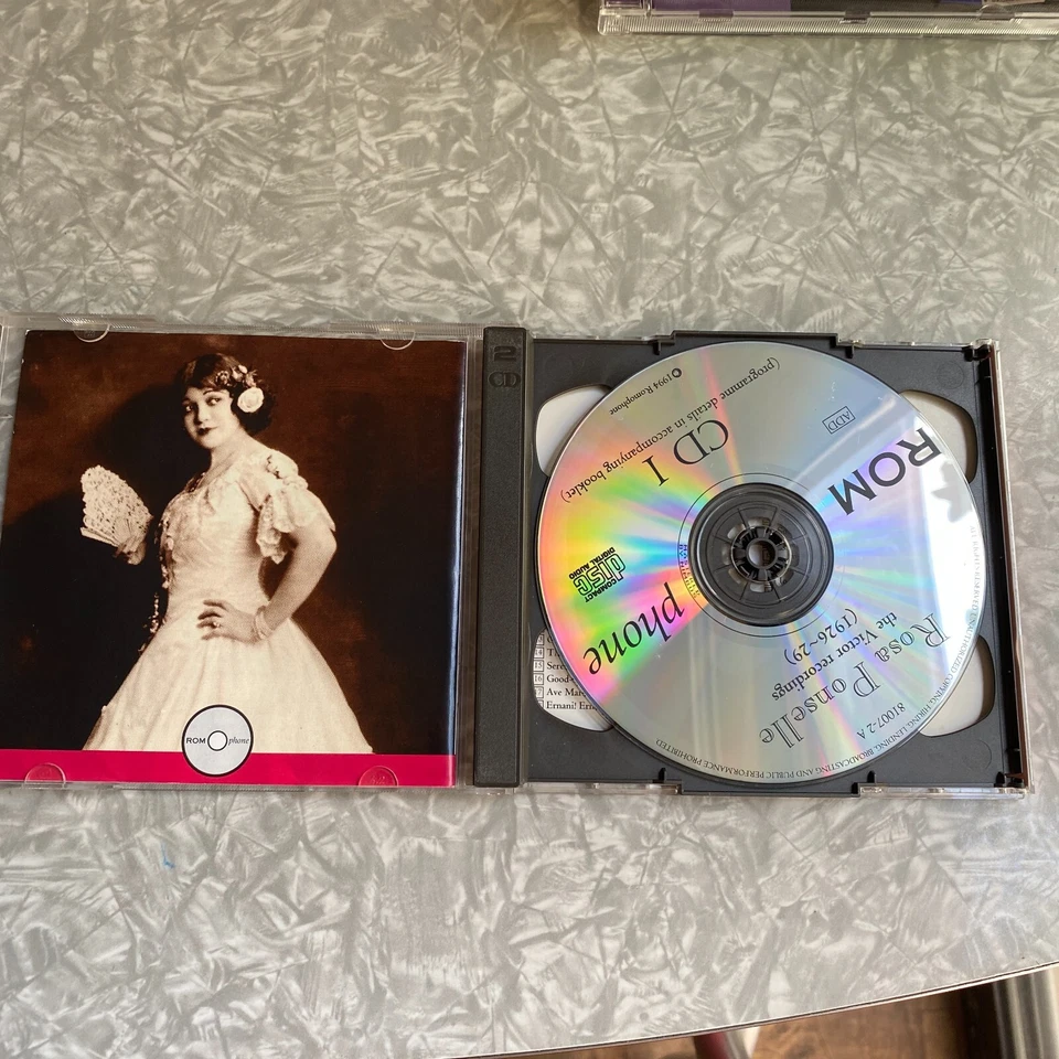 Rosa Ponselle The Victor Recordings 1926-1929 2-Disc CD Romophone Clean Discs! Foto 2 de 4