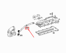 MERCEDES-BENZ ML W166 Cylinder Head Cover Vent Hose A6510101282 NEW GENUINE