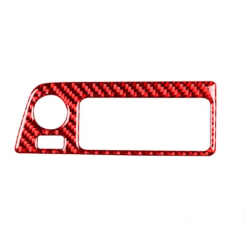 For Chevrolet Corvette C7 Red Carbon Fiber Interior Headlight Switch Trim Cover - Picture 4 of 12