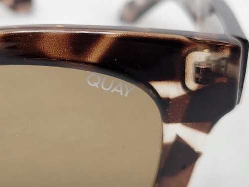 Quay Oversized After Hours Ladies Tortoise Brown Gradient Polarized Sunglasses - Picture 2 of 7