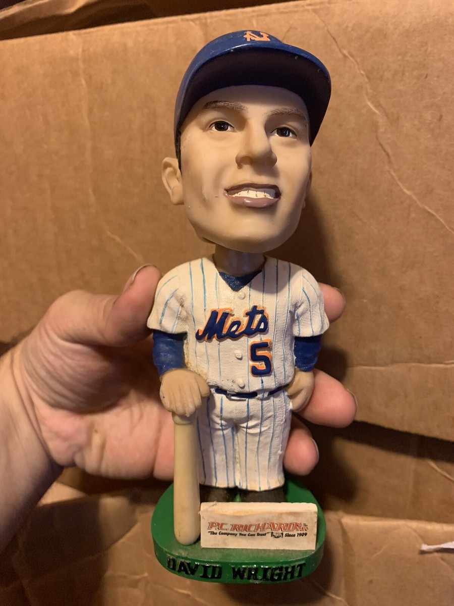SIGNED NY METS DAVID WRIGHT # 5 BIG HEADS BOBBLEHEAD P.C.
