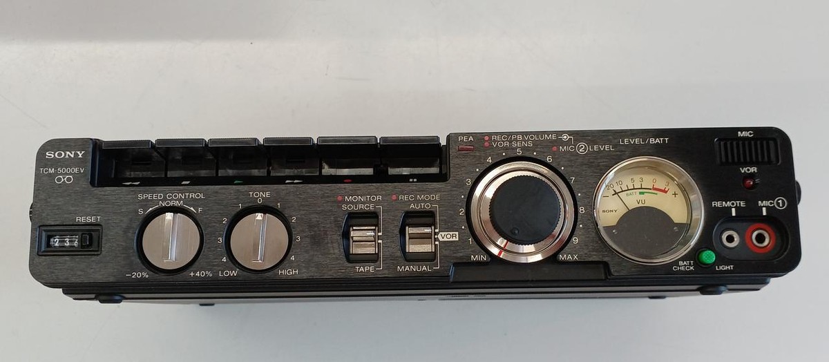 Sony Pressman TCM-5000EV Desktop Cassette Voice Recorder for Sony Pressman TCM-5000EV Desktop Cassette Voice Recorder for