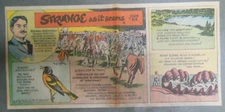 (17) Strange As It Seems Sunday Pages by Hix from 1959 Size: 7.5 x 15 inches