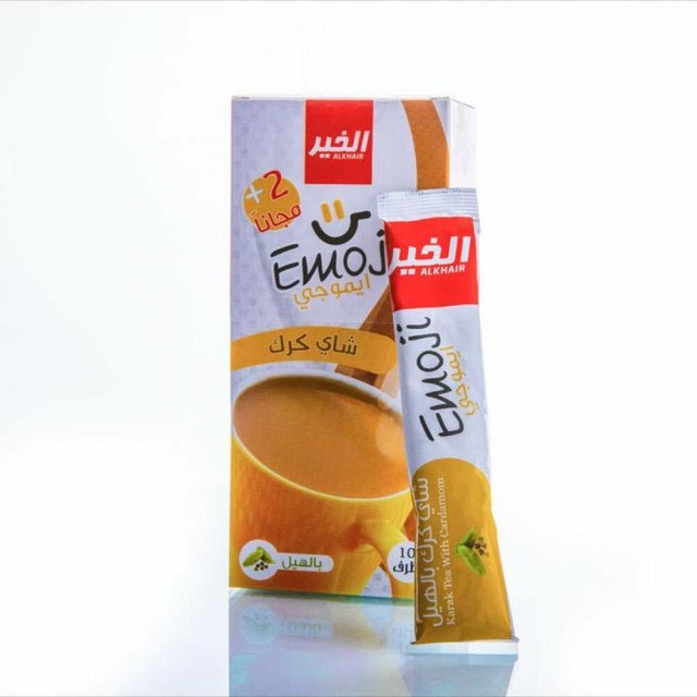 Alkhair EMOJI شاى الكرك EMOJI KARAK TEA WITH Cardamom 20 grams 12