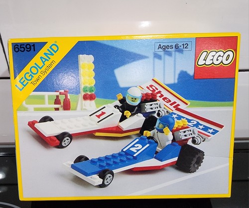 1989 Legoland Town System 6591 Nitro Dragsters -SEALED BOX - Picture 1 of 4