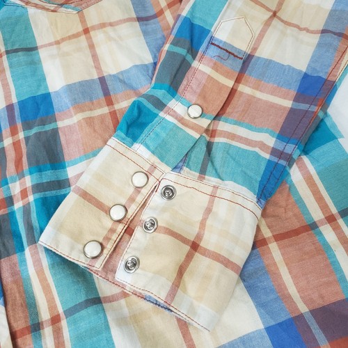 True Religion Jeans Cowboy Western Pearl Snap Shirt Mens Size XXL Button Pockets - Picture 4 of 13