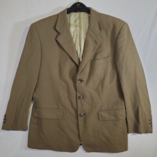 Monsieur Givenchy Olive Green VTG 70s 80s DAMAGED Suit Blazer Jacket Coat Union