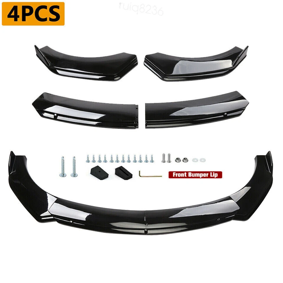 For Chevrolet Aveo 2012-2025 Front Bumper Lip Splitter Body Kit +Side Skirts Foto 2 de 4