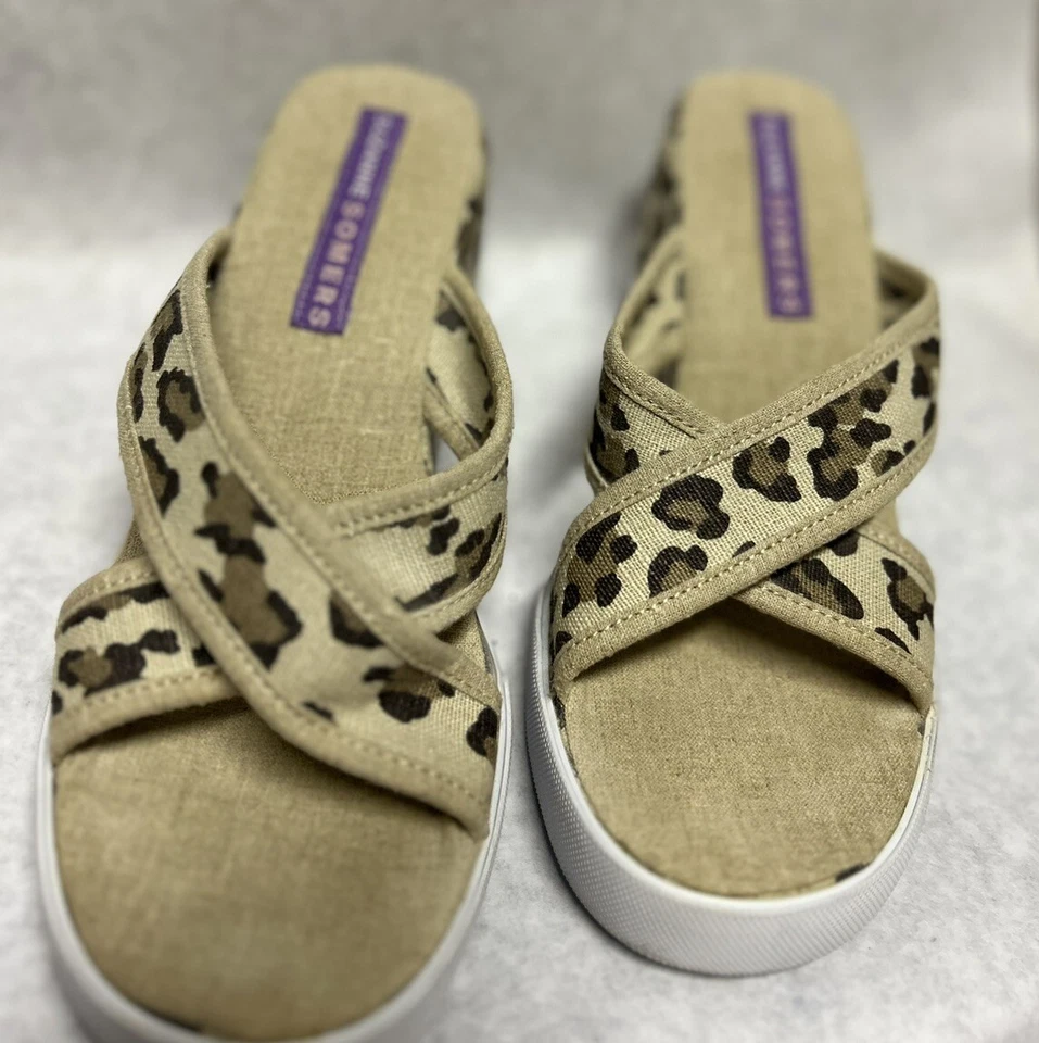 Susanne Somers Animal Print Wedges Heels Sandals Womens Size 8.5-9 - Image 2 of 4