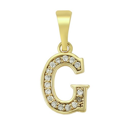 Collar colgante con nombre inicial enchapado en oro 14K más cadena. Laminado dorado - Imagen 11 de 30