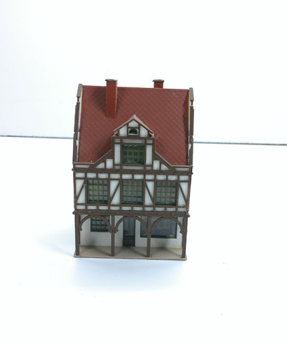 Vollmer H0 19525 casa antigua casa de entramado de madera - construida - sin embalaje original #8636 | Zustand: Gebraucht