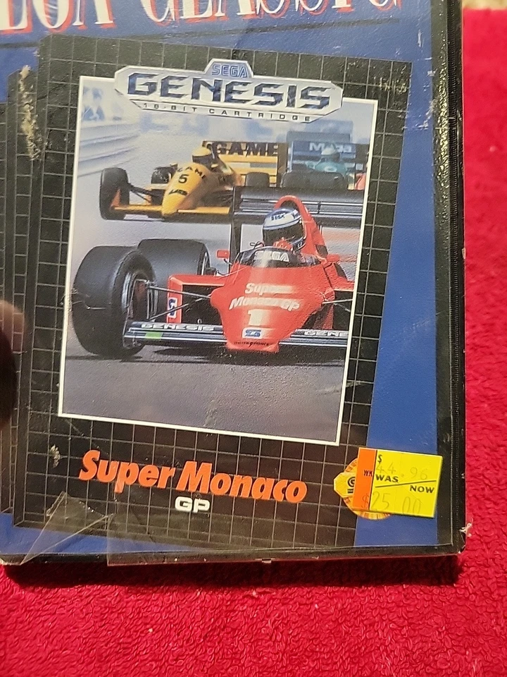NOS Factory Sealed Super Monaco GP Sega Genesis Mint A+ RARE Video Game Racing - Image 3 of 4