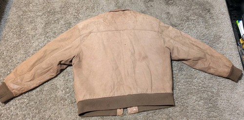 VTG G-III Leather A2 Bomber Jacket Mens Large Brown Pilot Global Identity - Picture 12 of 16