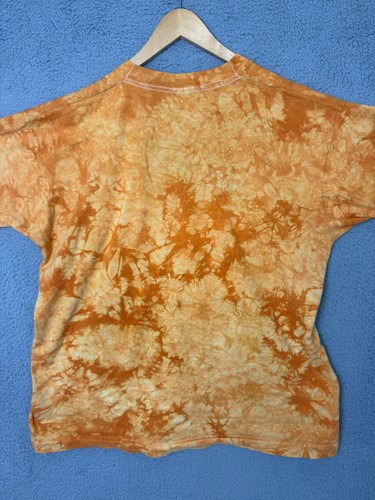 VINTAGE Tie Dye Smiley Face 90s Mens Shirt XL Hey Mon Dreads Key West Beach - Picture 7 of 9