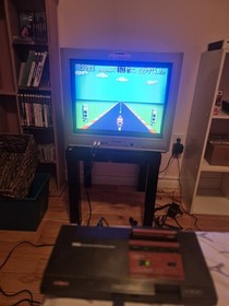 Sega Master System Console CIB w/ Box Light Phaser Hang-On Safari Hunt &ndash; Tested