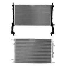 For Ford Mustang 2015-2016 iD Select BNDL-454818 Radiator & Condenser Kit