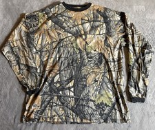 Skyline Mens Camo Long Sleeve Shirt Size XL Camouflage Tree Print Made in USA