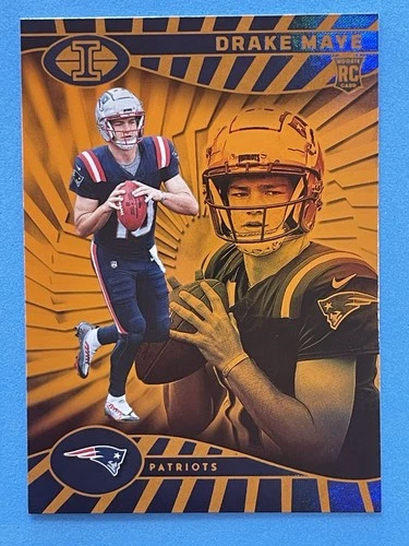 2024 Panini Illusions Drake Maye #59 Trophy Collection Orange (RC) Patriots