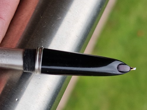 PARKER 51 FOUNTAIN PEN 1/10TH 12CT ROLLED GOLD CAP VINTAGE BLACK - Picture 7 of 10