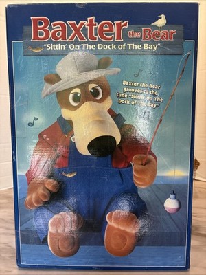 Vintage Baxter The Bear Animatronic Singing  Sittin On The Dock Of The Bay  New
