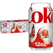•*.Diet Coke 🎅🏼 Soda Soft Drinks, 12 fl oz Cans, 12 Pack•*.