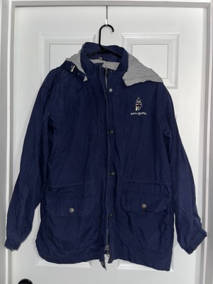 Northern Reflections Navy Blue Zip Up Hooded Jacket Size Large (R06)