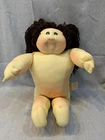 Cabbage Patch Soft Sculpture Girl 1985, Brown Hair, Green Eyes, Freckles