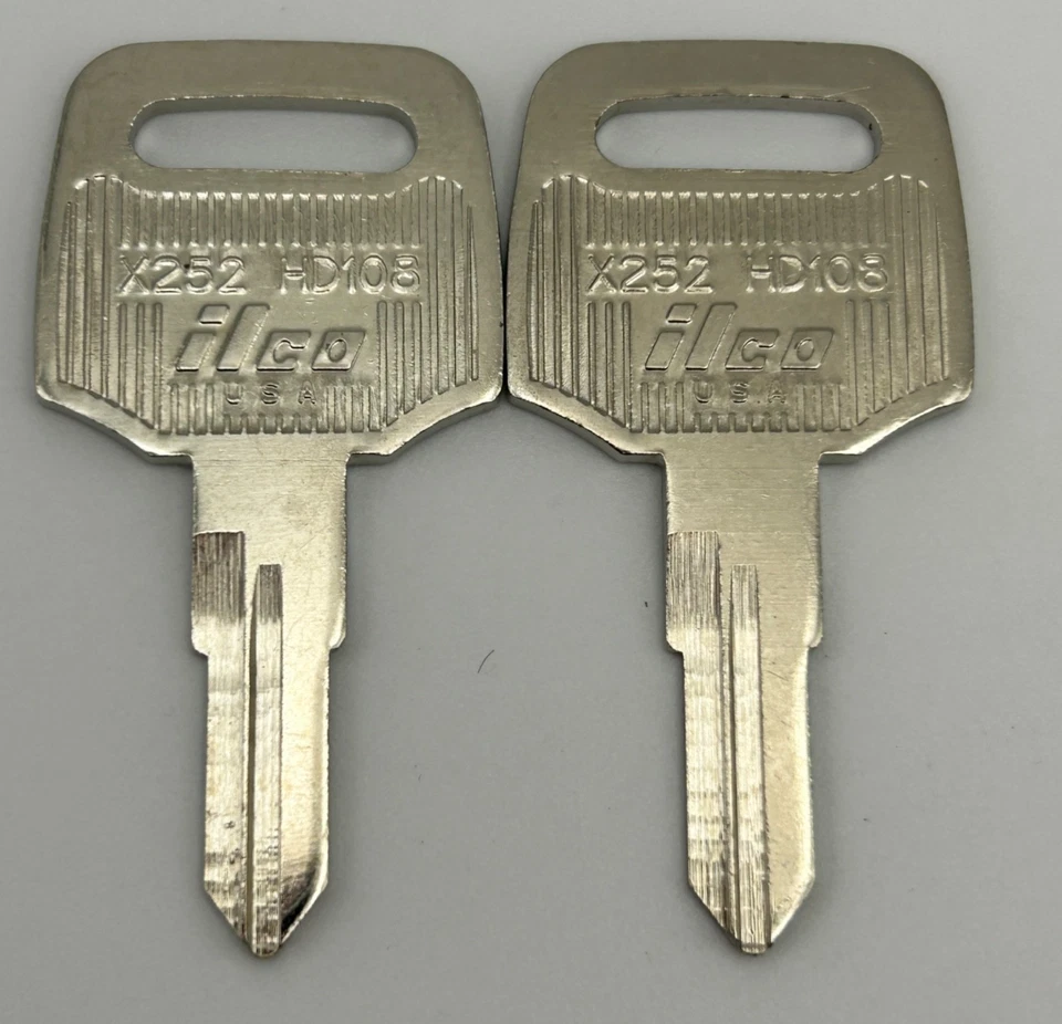 2 llaves en blanco Honda Helix Scooter X252 HD108 CN250 CN 250 llaves en blanco repuesto Foto 2 de 2